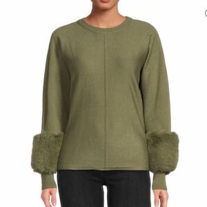 Saks Fifth Faux Fur Sweater
